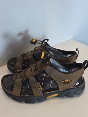 Keen Women's Brown and Yellow Outdoor Hiking Sandals Size 7.5